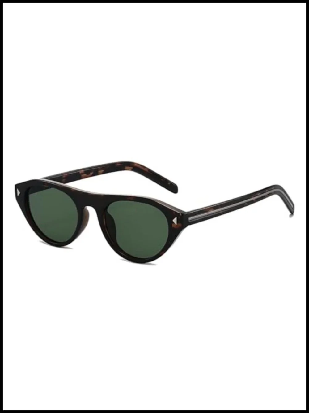 Retro Oval Sunglasses UV400 Protection Cat Eye Narrow Vintage Disco Shades